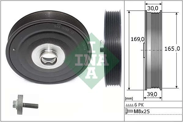 Belt Pulley Set, crankshaft